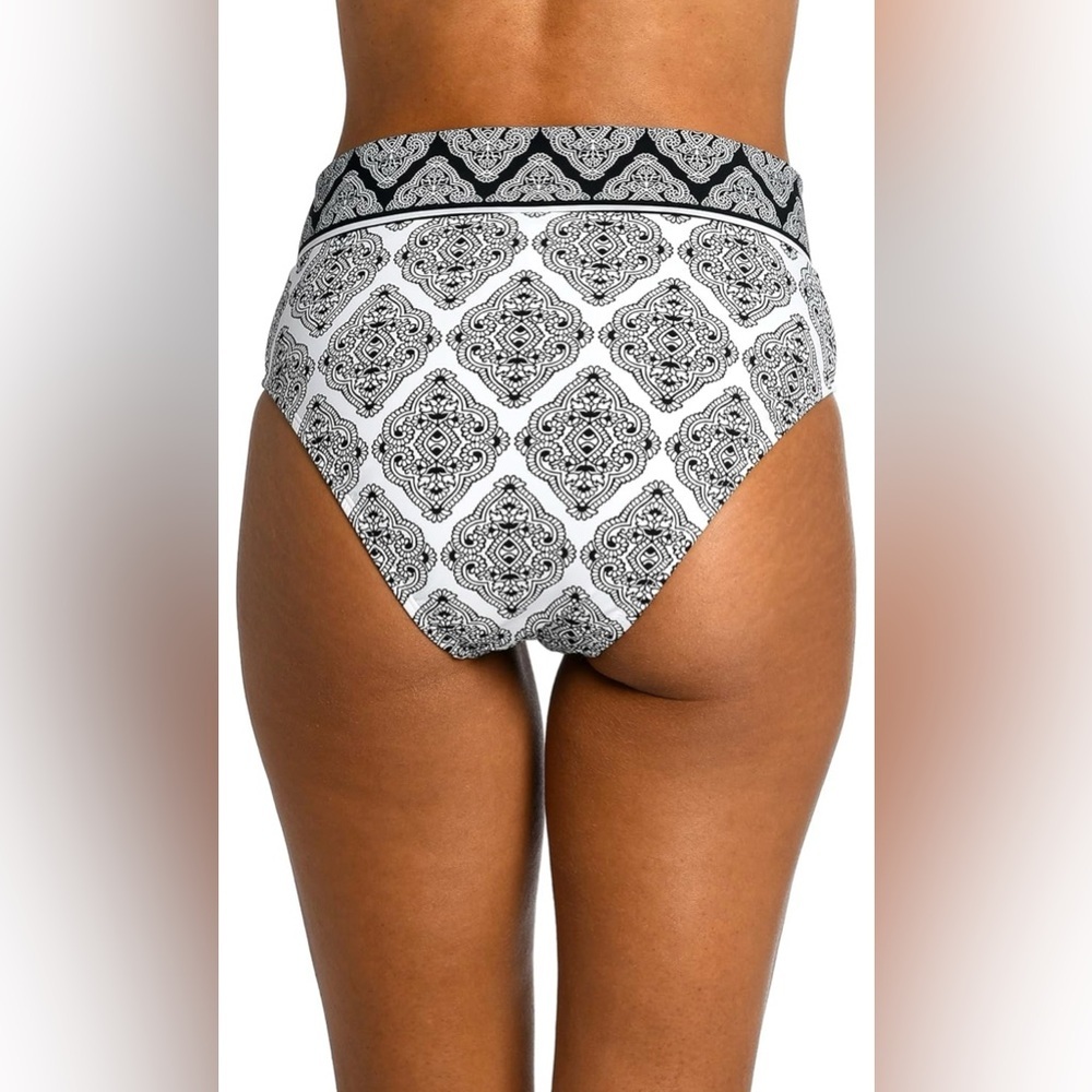 La Blanca V-Front High Waist Bikini Swimsuit Bottom - Picture 2 of 5